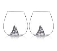 Original Products Set Of 2 Bar Bespoke Mountain In A Glass 500Ml - Clear