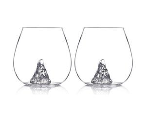 Original Products Set Of 2 Bar Bespoke Mountain In A Glass 500Ml - Clear