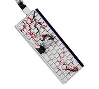 Original Profile Keycaps PBTs Dyes Sublimations Side Printed With Plums Blossom Keycaps For 60% 68% Keyboards Plum Blossom