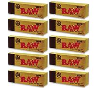 Original RAW Paper Filter Tips Cards ROACHES UNREFINED & UNBLEACHED No Chlorine Or Chemical, Natural RIZLA Rolling ECO Smoking Cigarette Filling Tobacco UK FREE P&P (10 x RAW TIPS (500 x CARDS))