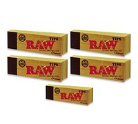 Original RAW Paper Filter Tips Cards ROACHES UNREFINED & UNBLEACHED No Chlorine Or Chemical, Natural RIZLA Rolling ECO Smoking Cigarette Filling Tobacco UK FREE P&P (5 x RAW TIPS (250 x CARDS))