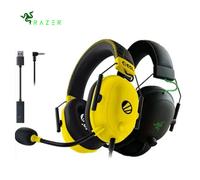 Original Razer BlackShark V2 +USB Sound Card Gaming Headset THX 7.1 Spatial Surround Nintendo Switch 3.5 mm Headphone BlackShark V2 Black