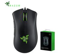 Original Razer DeathAdder Essential Wired Gaming Mouse Mice 6400DPI Optical Sensor 5 Independently Buttons For Laptop PC Gamer White With Box