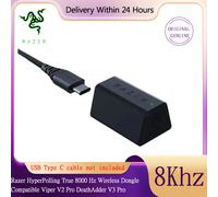 Original Razer HyperPolling True 8KHz Wireless Dongle Compatible Cobra Pro Viper V2 Pro DeathAdder V3 Pro and Basilisk V3 Pro 8kHz Wireless Dongle