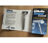 Original Razor Gillette SENSOR EXCEL + 1 Cartridge New VINTAGE Made in USA 1993