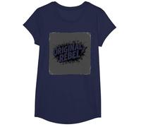 Original Rebel: Edgy Punk Rock Aesthetic for Free Spirits T-Shirt, Girls, Navy, Small