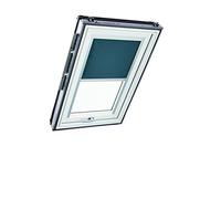 Original Roto Blackout Roller Blind ZRV Almost complete Blackout Guide Rail Silver For Roto Roof Windows Series Designo R6/R8, i8 and Classic 64/84 Size 074/078 | 07/07 Colour Dark Grey