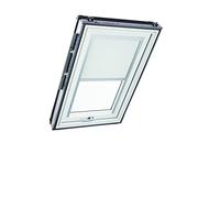 Original Roto Blackout Roller Blind ZRV Almost complete Blackout Guide Rail Silver For Roto Roof Windows Series Designo R6/R8, i8 and Classic 64/84 Size 094/078 | 09/07 Colour White