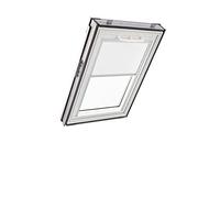 Original Roto Blackout Roller Blind ZRV Almost complete Blackout Guide Rail Silver For Roto Roof Windows Series Q Size 114/118 | 11/11 Colour White