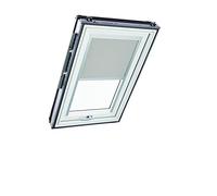 Original Roto Blackout Roller Blind ZRV Almost complete Blackout Guide Rail Silver For Roto Roof Windows Series Designo R6/R8, i8 and Classic 64/84 Size 054/098 | 05/09 Colour Light Grey
