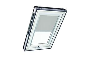 Original Roto Blackout Roller Blind ZRV Almost complete Blackout Guide Rail Silver For Roto Roof Windows Series Designo R6/R8, i8 and Classic 64/84 Size 054/098 | 05/09 Colour Light Grey