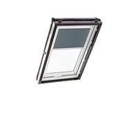 Original Roto Blackout Roller Blind ZRV Almost Complete Blackout Guide Rail White for Roto Roof Windows Series Designo R4/R7 and Classic 43/73 With Size 054/098 | 05/09 Dark Grey