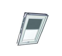 Original Roto Roller Blind Exclusive ZRE Daylight Blind for Roto Roof Windows Guide Rail Silver For Windows Series Designo R6/R8, i8 and Classic 64/84 Size 114/118 | 11/11 Colour Dark Grey