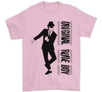 Original Rude Boy 2Tone 2 Tone SKA Mens T-Shirt 100% Cotton Light Pink L