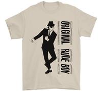 Original Rude Boy 2Tone 2 Tone SKA Mens T-Shirt 100% Cotton Sand M