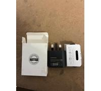 Original Samsung 25W USB C UK Mains Charger with USB C to C Cable Black