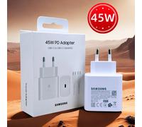 Original Samsung Charger 45W Super Fast Charge EU CERTIFIED Adapter For Galaxy Z Fold 5 4 3 Flip 5 4 3 S23 S24 Ultra S20 S22 S21