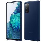 Original Samsung Silicone Case for Galaxy S20 FE - Semi-rigid, Soft-Touch, Dark Blue, 1.4mm Ultra-thin, Anti-scratch, Engraved Logo | Code 8.80609E+12