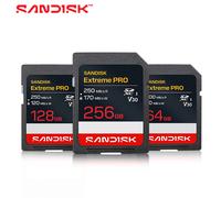 Original SanDisk Extreme Pro SD Memory Card Max 205MB/s UHS-II Flash Storage Card SDXC 64GB 128GB SDHC 32GB SD Card For Camera