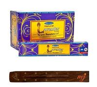 Original Satya Nag Champa Natural Lavender Incense Sticks | with M&J incense sticks holder | Full Box | for Aromatherapy, Spa, Yoga, Weddings, Meditation, Healing, Positivity and Relaxation