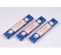 Original Satya Nagchampa Agarbatti Incense Sticks Gift Pack of 3X 15G for Aromatherapy, Spa, Yoga, Weddings, Meditation, Healing, Positivity and Relaxation by Greensense