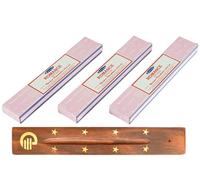 Original Satya Romance Incense Sticks Pack of 3X 15G with Greensense Holder for Aromatherapy, Spa, Yoga, Weddings, Meditation, Healing, Positivity and Relaxation