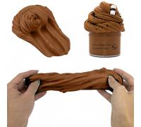 Original Scarlet Premium Cloud Slime - Limited Release, Strawberry Scent, 8 oz. Jar Birthday Party Favors for Kids 8-12 (#007_Coffee)