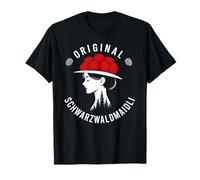 Original Schwarzwaldmädchen with Bollen Hat Schwarzwaldmaidli T-Shirt