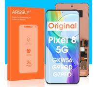 Original Screen Replacement for Google Pixel 8 5G LCD Display for Pixel 8 Screen Digitizer Touch Screen Glass Assembly GKWS6 G9BQD (with Fingerprint Sensor)