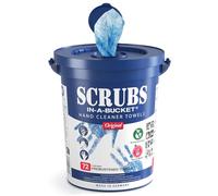 Original Scrubs in-a-Bucket Cleaning Cloths, Workshop Wet Wipes, Pack of 72 Cleaning Cloth in Dispenser Box