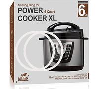 Original Sealing Ring for 6 Qt Power Pressure Cooker XL 6 Qt Replacement Gasket Silicone Seal Rings Compatible With 6 Quart PPC770 PCXL-PRO6, PC-TRI6, PPC771, PRO, WAL1,WAL2 Accessories Parts 2-Pack