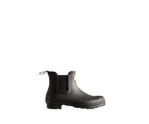 Original short ankle boots for women Hunter Chelsea Noir 38