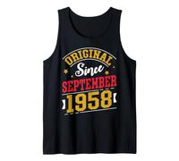Original Since September 1958 Happy My Birthday 68 Years Old Tank Top