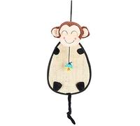 Original Sisal Cat Scratcher Mat | Monkey Shape Bell Ball for Floor/Wall | Scratch Pad & Play Mat for Cats | Resilient Claw Grinding Rug