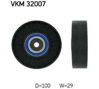 Original SKF Deflection/Guide Pulley Ribbed Belt VKM 32007 for Alfa Romeo
