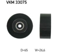 Original SKF Deflection/Guide Pulley Ribbed Belt VKM 33075 for Citroën Fiat