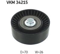 Original SKF Deflection/Guide Pulley Ribbed Belt VKM 34215 for Ford Volvo