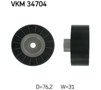 Original SKF Deflection/Guide Pulley Ribbed Belt VKM 34704 for Ford