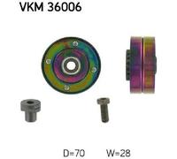 Original SKF Deflection/Guide Pulley Ribbed Belt VKM 36006 for Citroën
