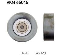 Original SKF Deflection/Guide Pulley Ribbed Belt VKM 65045 for Mitsubishi
