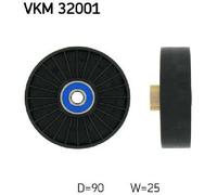 Original SKF Idler/Guide Pulley V-Belt VKM 32001 For Alfa Romeo