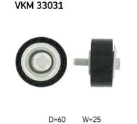 Original SKF Idler/Guide Pulley V-Belt VKM 33031 For Citroën Fiat