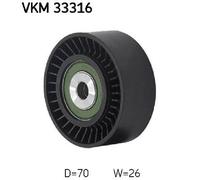 Original SKF Idler/Guide Pulley V-Belt VKM 33316 For Citroën