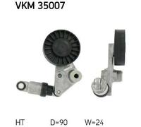 Original SKF Tensioner Pulley Ribbed Belt VKM 35007 for Opel Saab