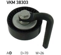Original SKF Tensioner Pulley Ribbed Belt VKM 38303 for BMW