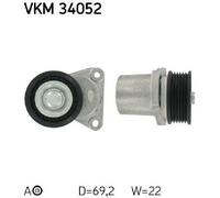 Original SKF Tensioner Ribbed Belt VKM 34052 for Ford Volvo