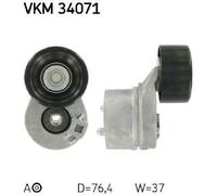 Original SKF Tensioner Ribbed Belt VKM 34071 for Ford