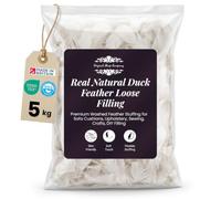 Original Sleep Company 5 KG Real Natural Duck Feather Loose Filling For Cushions Pillows and Stuffing Toys, Sofas and Crafts, 5-6cm Length Loose Washed