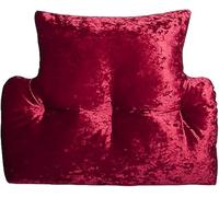 Original Sleep Company Crushed Velvet Lumbar Cushion Hollowfibre Filled T-Shaped Lightweight Back Support Pillow for Armchair and Desk Chair