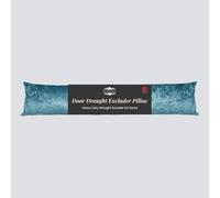 Original Sleep Company Door Draught Excluder Pillow Luxury Crushed Velvet Draft Sausage for Door Wind Stopper Draft Excluder for Doors Home Improvement Accessories 85cm x 20cm (33" x 8") Aqua